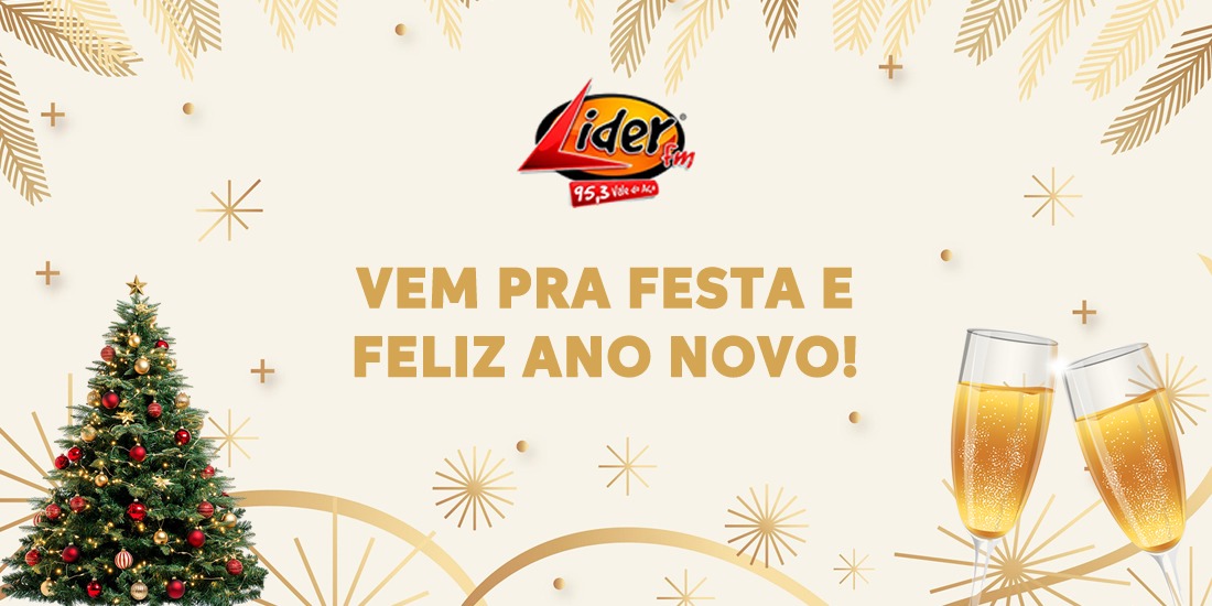Vem pra festa e feliz ano novo!